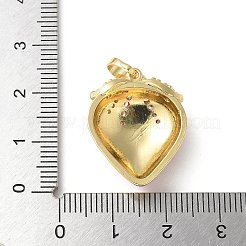 Colgante micropavé cubic zirconia de latón&nbsp;KK-P290-62G