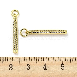 Anhänger aus Messing mit Gestellbeschichtung aus klarem Kubisch Zirkonia&nbsp;KK-Q804-23G