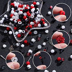 DIY-Sets zur Herstellung von Stretch-Armbändern im Gothic-Stil&nbsp;DIY-SC0033-40