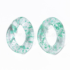 Transparentem Acryl Verknüpfung Ringe&nbsp;OACR-N009-014A-04