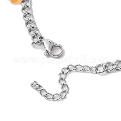 Хэллоуин браслеты с подвесками из синтетической бирюзы BJEW-TA00505