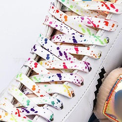 8 пара плоских полиэстеровых шнурков двух цветов&nbsp;FIND-GO0002-82