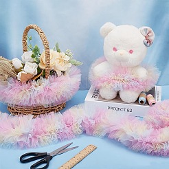 2 ярд ленты для шитья с тюлевой отделкой из полиэфирной сетки OCOR-FG0002-51