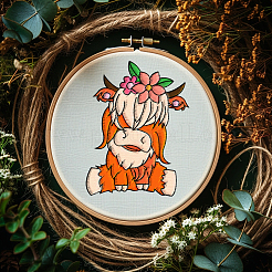 4インチのスティックとステッチの刺繍模様11.6x8.2枚。  不織布水溶性刺繍安定剤  動物  297x210 MMM&nbsp;DIY-WH0455-191