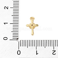 Латунные микропаве прозрачные кубические циркониевые подвески&nbsp;KK-V016-22E-G