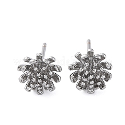 Латунь серьги EJEW-Q014-34P