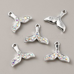 Подвески из цинкового сплава с разноцветными стразами FIND-WH0144-49P