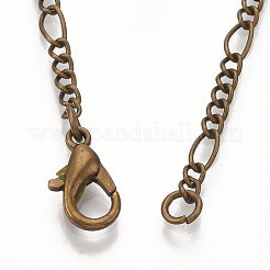 Realizzazione collana a catena in ferro figaro ottonato&nbsp;MAK-T006-03R