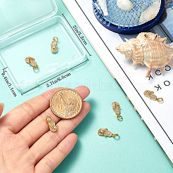 8шт латунные подвески с микропаве и кубическим цирконием&nbsp;RB-BBC0001-02