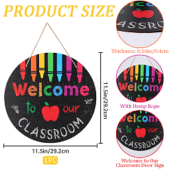 Деревянное украшение входной двери&nbsp;AJEW-WH0270-065