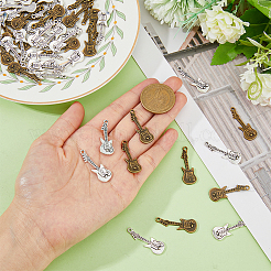 100 шт. 2 цвета подвески из сплава в тибетском стиле TIBEP-DC0001-19