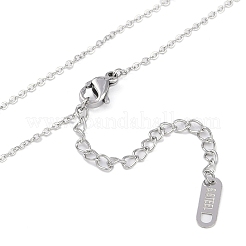 Комплект из не тускнеющих ожерелий и серег-гвоздиков из нержавеющей стали 304 для женщин NJEW-K276-03P