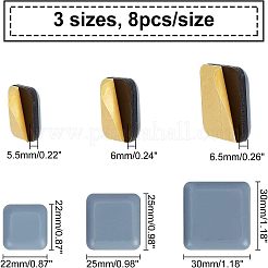 24 шт. 3 стиля самоклеящиеся пластиковые мебельные слайдеры FIND-CA0001-91