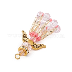 Подвески-ангелы из стеклянного бисера ручной работы PALLOY-MZ00499