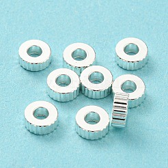 201 рифленые бусины из нержавеющей стали STAS-A057-02B-S