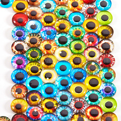 Cabochon in vetro con fondo piatto&nbsp;GGLA-SZ0001-01B