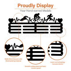 Спортивная тема железная вешалка для медалей настенная стойка для дисплея ODIS-WH0021-603