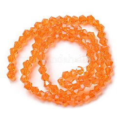 Прозрачные стеклянные бусины гальваническим пряди GLAA-F029-2mm-C11