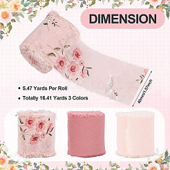 3 моток 3 цветов 5 м полиэстеровые бахромчатые ленты&nbsp;SRIB-TA0001-17