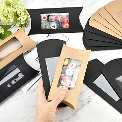 30 шт. двухцветная крафт-бумага в виде подушечки для конфет&nbsp;CON-PH0002-49