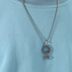 Viking 304 Edelstahl-Anhänger mit weiblichem Symbol&nbsp;WG343F0-01
