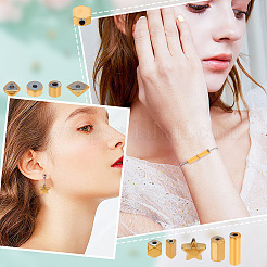 100 шт. 10 стиля гальванизированных синтетических немагнитных гематитовых бусин G-AR0005-64