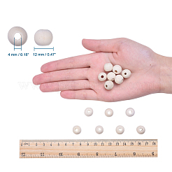 Незаконченные деревянные бусы&nbsp;X-WOOD-R196-12mm-LF