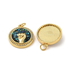 Латунные микро проложить кубического циркония&nbsp;KK-K356-14G