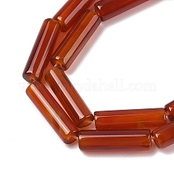 Бусины из натурального красного агата (окрашенные и нагретые)&nbsp;G-H087-H02-01B