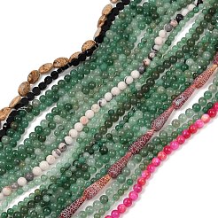 Природных драгоценных камней смешанного бисер нитей G-F591-22