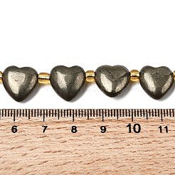 Природного пирита бисер нитей&nbsp;G-E590-02B