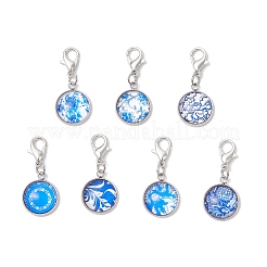 Полукруглые/купольные стеклянные подвесные украшения&nbsp;HJEW-JM03338