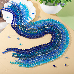 12 нить 12 цвета прозрачных стеклянных бусин&nbsp;EGLA-TA0013-24E