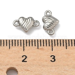 Herzförmige Verbindungsstücke aus gewelltem Edelstahl 304&nbsp;STAS-D211-14D-P