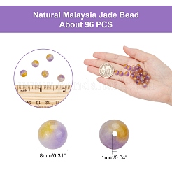 Натуральный Malaysia нити нефритовый шарик G-AR0002-38