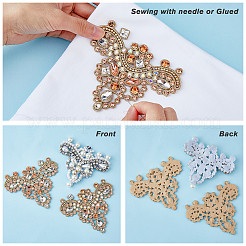 4 stücke 2 stil abs imitation perle crown schuh blume&nbsp;DIY-FH0005-69
