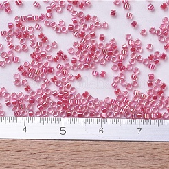 MIYUKIデリカビーズ  シリンダー  日本製シードビーズ  11/0  （db0075)ダークコーラルクリスタルアブ  1.3x1.6mm  穴：0.8mm  約2000PCS /ボトル  10 G /ボトル&nbsp;SEED-JP0008-DB0075