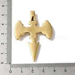 Большие подвески из нержавеющей стали 304 с вакуумным покрытием PVD STAS-B069-54G