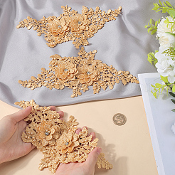 Polyester-Stickerei-Pailletten-Kostümzubehör&nbsp;DIY-WH20025-016B