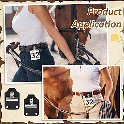 4 шт. зажимы для номера из искусственной кожи&nbsp;FIND-BC0014-61