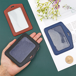 6 шт. 6-х стильный держатель для удостоверения личности из коровьей кожи AJEW-CA0003-59