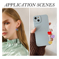 10шт УФ-покрытие непрозрачные акриловые бусины&nbsp;OACR-TA0001-11