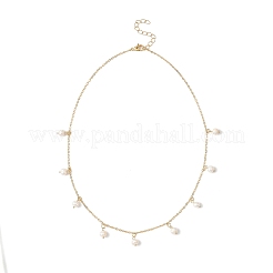 Ожерелья-нагрудники с кисточками из натурального пресноводного культивированного жемчуга NJEW-JN05697