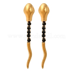 Серьги-гвоздики в форме змеи из нержавеющей стали 304&nbsp;LS-EJEW-A136-03A-G