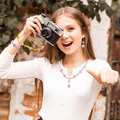 112 шт. 14 вида стеклянных бусин с гальваническим покрытием&nbsp;GLAA-GA0002-40