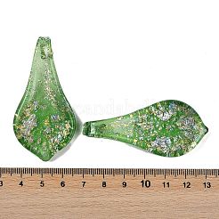 Lampwork großen Anhänger&nbsp;FOIL-K003-01D