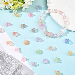 200 шт. прозрачные стеклянные колпачки для бусин&nbsp;GLAA-PA0001-21