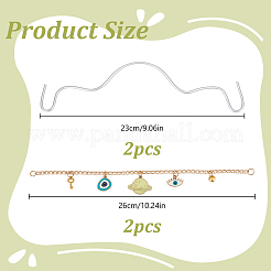 2шт алюминиевые цепи подвесное украшение HJEW-DR00181