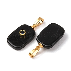 Natürlichen Obsidian Anhänger&nbsp;G-P628-01G-05