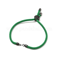 Bracelets coulissants en corde milan torsadée à moitié finis&nbsp;FIND-G032-01B-08